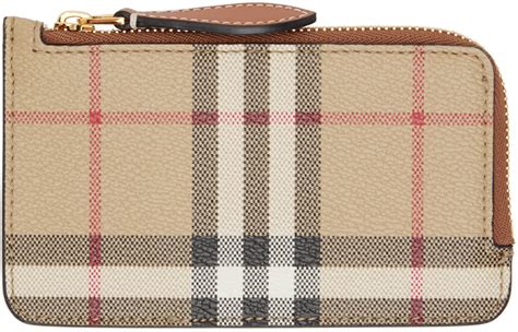 burberry reeves zip wallet|Check Zip Wallet in Archive beige .